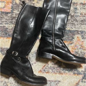Michael Kors black leather boots